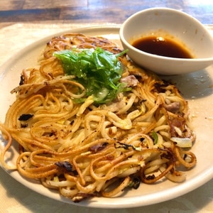 残り野菜でB級グルメ☆うどん餃子